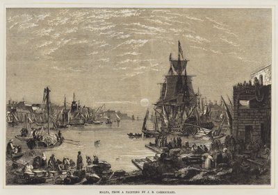 Malta (kleur litho) door English School