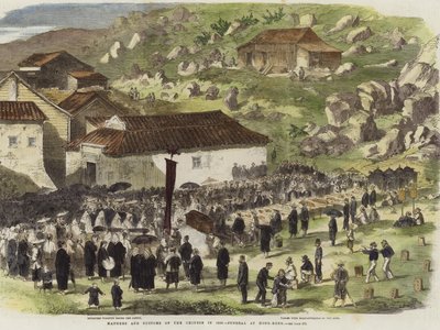 Manieren en gewoonten van de Chinezen in 1859 door English School