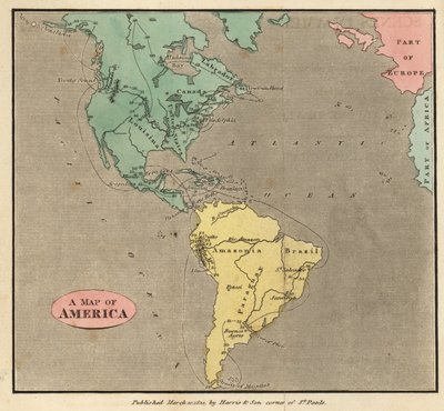 Kaart van de Amerika