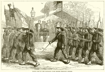Mars van de Garibaldi Garde voor president Lincoln door English School