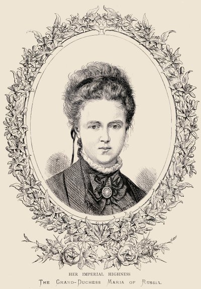 Maria Alexandrovna (1853-1920) Haar Keizerlijke Hoogheid De Groothertogin van Rusland door English School