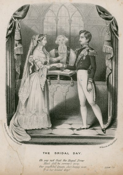 Huwelijk van Koningin Victoria en Prins Albert, 10 februari 1840 door English School