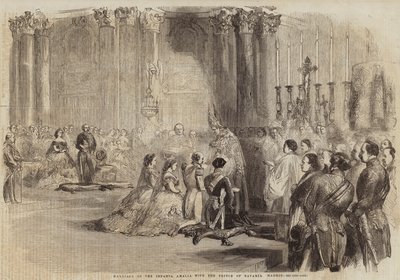 Huwelijk van de infanta Amalia met de prins van Beieren, Madrid door English School