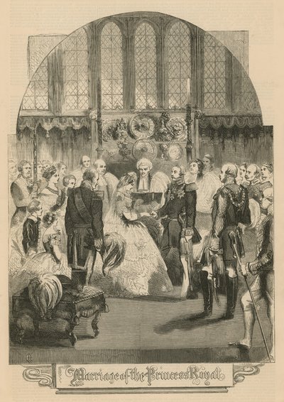 Het huwelijk van de prinses koninklijk door English School