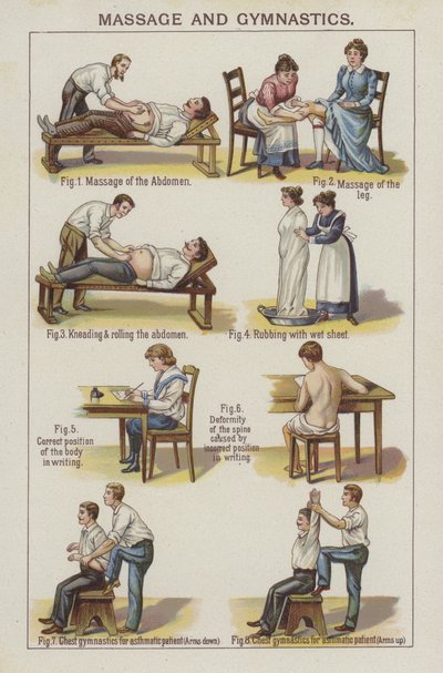 Massage en gymnastiek door English School