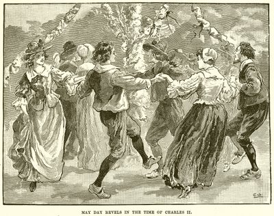 Meidagvieringen in de Tijd van Karel II door English School