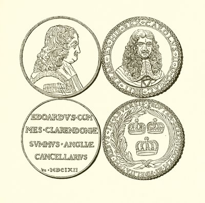 Medaille van Clarendon en Medaille ter Herdenking van de Restauratie door English School