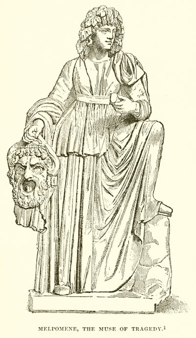 Melpomene, de Muze van Tragedie door English School