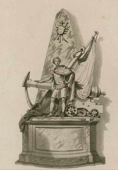 Gedenkteken voor Admiraal Holmes, Westminster Abbey, Londen door English School