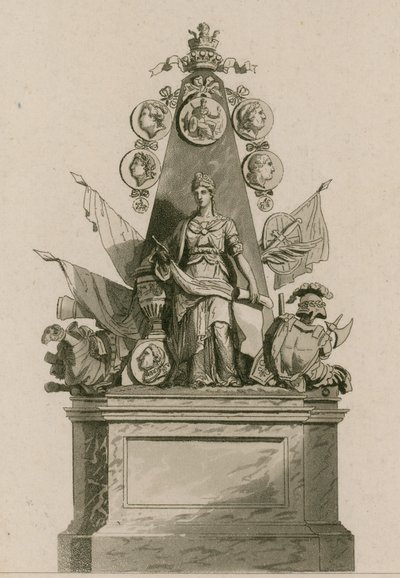 Gedenkteken voor Lord Ligonier, Westminster Abbey, Londen door English School