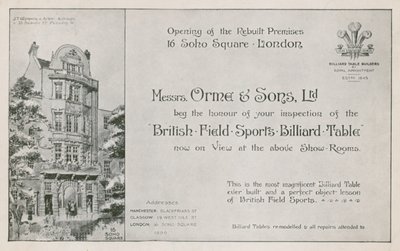 Messrs Orme & Sons door English School