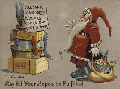 Bericht voor de kerstman door English School