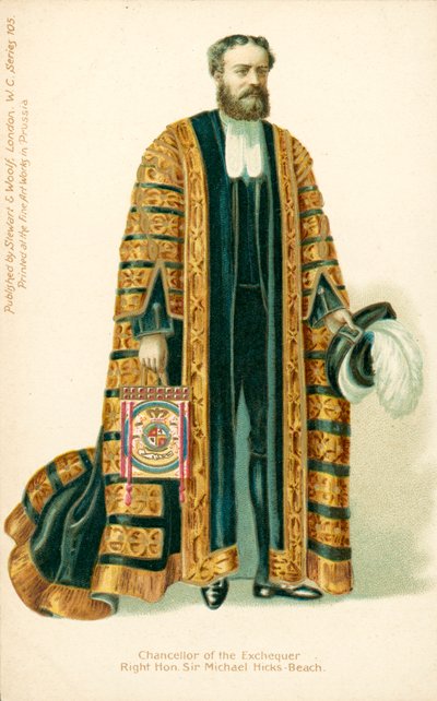 Michael Edward Hicks Beach, minister van Financiën door English School
