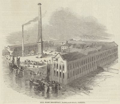 Mill Bank Depository, Ranelagh-Road, Pimlico door English School