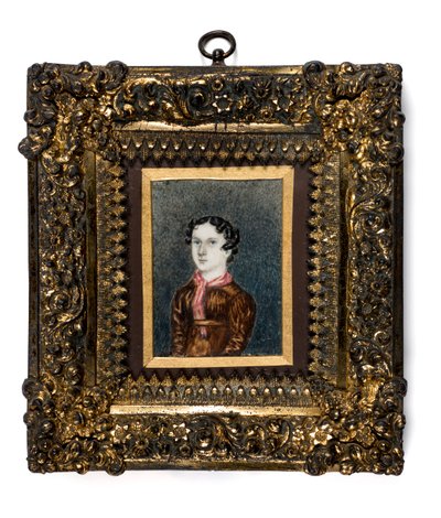 Miniatuur van Anne Lister van Shibden Hall door English School
