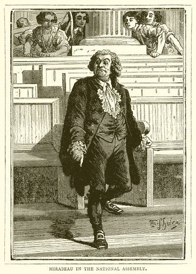 Mirabeau in de Nationale Vergadering door English School