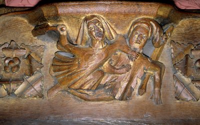Misericord door English School