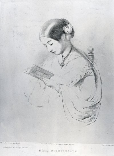 Miss Florence Nightingale (1820-1910) 1854 door English School