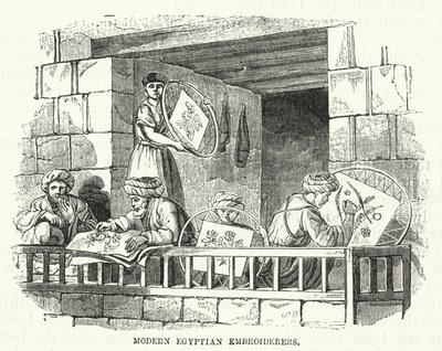 Moderne Egyptische borduursters door English School
