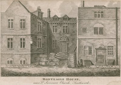 Monteagle House, nabij St Saviours Church, Southwark, Londen door English School