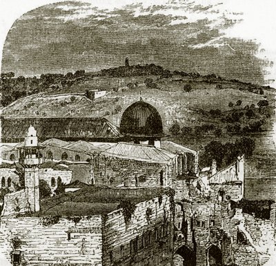 Olijfberg vanuit Jeruzalem door English School