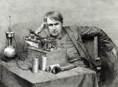 De nieuwe fonograaf van Mr. Edison door English School
