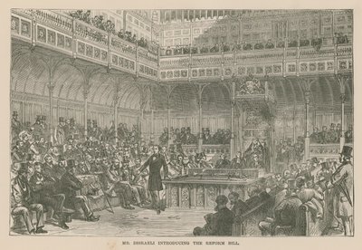 De heer Disraeli introduceert de Hervormingswet door English School