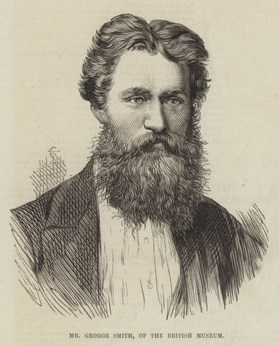 Mr George Smith, van het British Museum (gravure) door English School