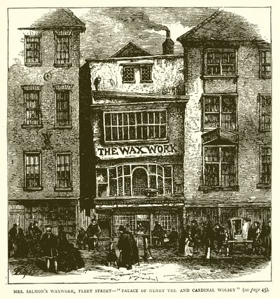 Mr. Salmons wassenbeelden, Fleet Street--Paleis van Hendrik VIII en kardinaal Wolsey door English School