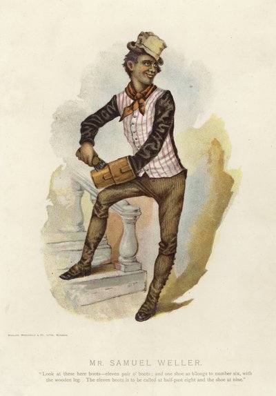 Mr Samuel Weller uit Pickwick Papers door English School