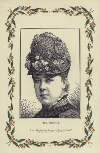 Mevrouw Bancroft (gravure) door English School