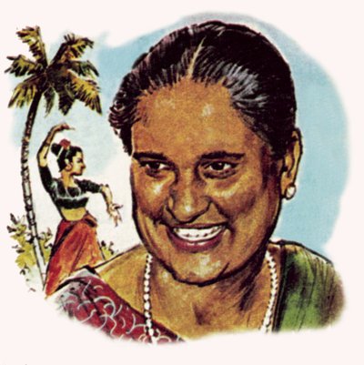 Mevrouw Bandaranaike, premier van Ceylon door English School