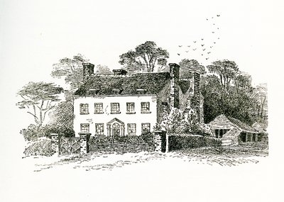 Het huis van mevrouw Snooke in Ringmer, Sussex, Engeland, 1733 door English School