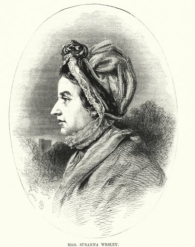 Mevrouw Susanna Wesley door English School