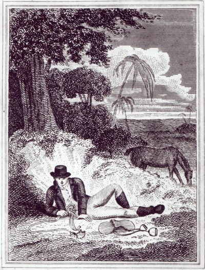 Mungo Park in Afrika, een illustratie uit 