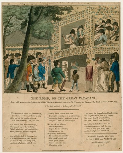 Muzikale partituur; The Romp; of, De Grote Catalani door English School