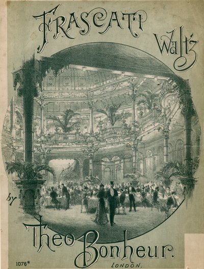 Muzikale partituur voor Frascati Waltz door Theo Bonheur door English School