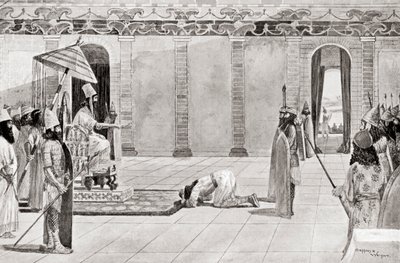 Nabonidus koning van Babylonië, uit Hutchinson