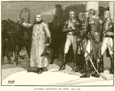 Napoleon verlaat zijn leger door English School