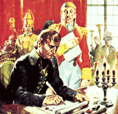 Napoleon verkoopt de staat Louisiana voor 5,4 miljoen door English School
