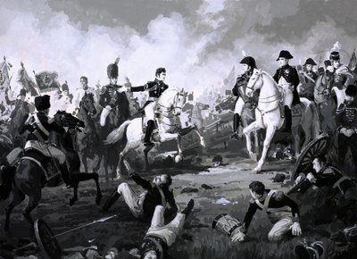 Napoleon triomfeert in de Slag bij Austerlitz door English School