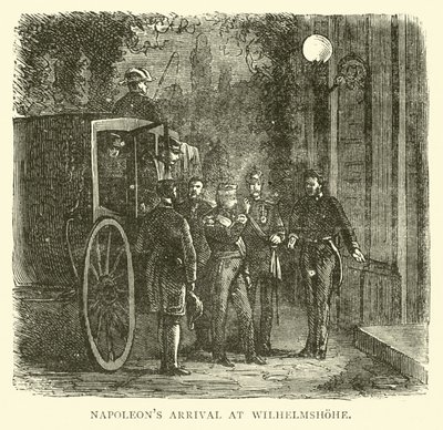 Aankomst van Napoleon in Wilhelmshohe, september 1870 door English School
