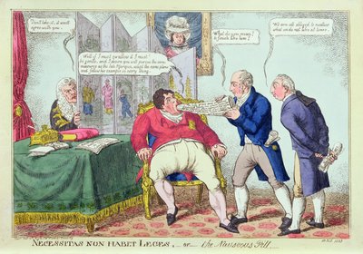 Necessitas Non Habet Leges, of de Misselijkmakende Pil, 1823 door English School