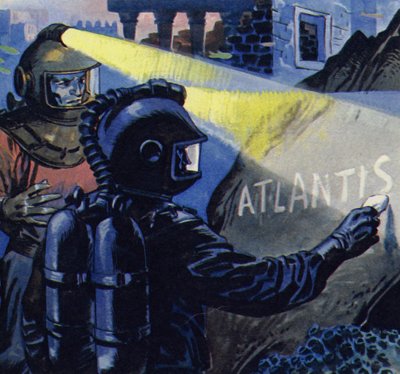Nemo schreef Atlantis in krijtsteen door English School