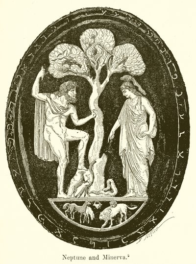 Neptunus en Minerva door English School