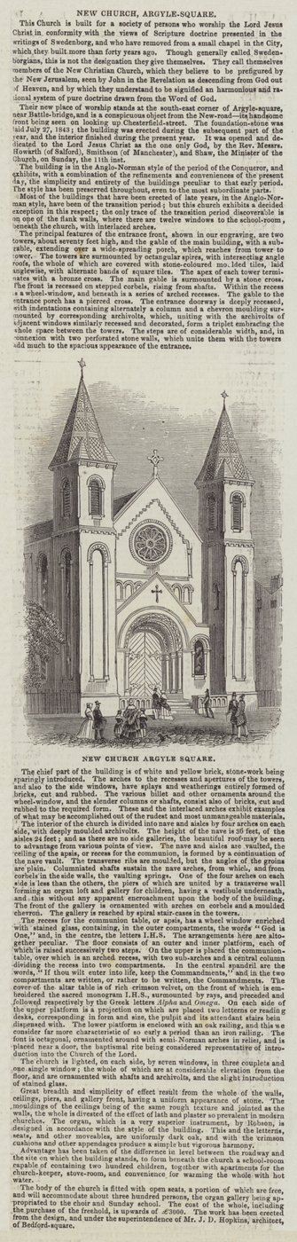Nieuwe kerk, Argyle-Square door English School