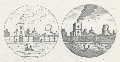 New River Head, gedateerd 6 juni 1775 door English School