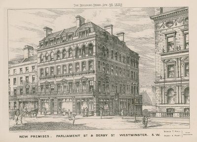 Nieuwe panden van Parliament Street en Derby Street door English School