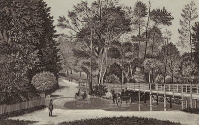 Newbury: Sandleford Water (litho) door English School