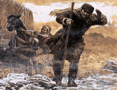 Nikolai Prjevalsky ontmoette de eerste terreur van de Gobi-woestijn toen een zandstorm hem overspoelde door English School